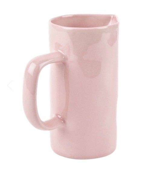 Ceramic Jug - Pale Pink Quail's Egg carafe jug glass design