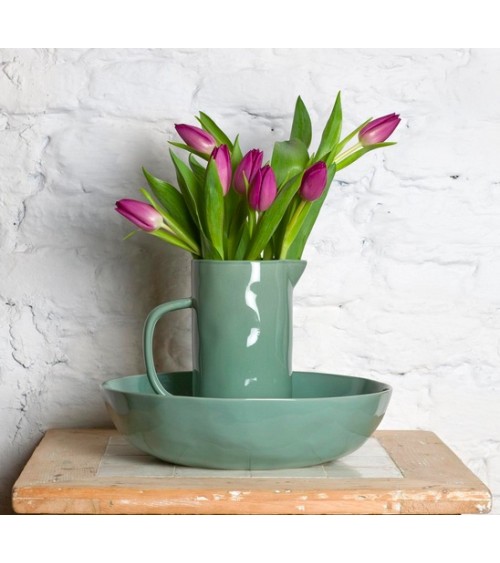 Ceramic Jug - Sage Quail's Egg carafe jug glass design