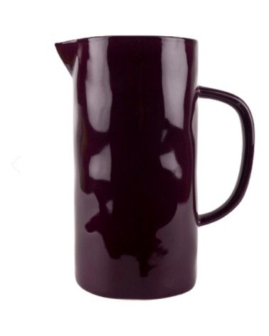 Ceramic Jug - Aubergine Quail's Egg carafe jug glass design