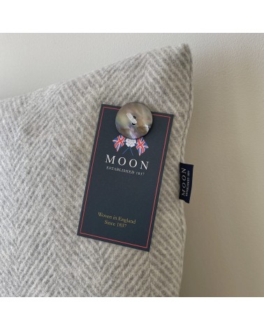 HERRINGBONE Grey - Kissen für Sofa aus Wolle Bronte by Moon kissen für sofa kissenbezüge zierkissen sofakissen dekokissen kaufen