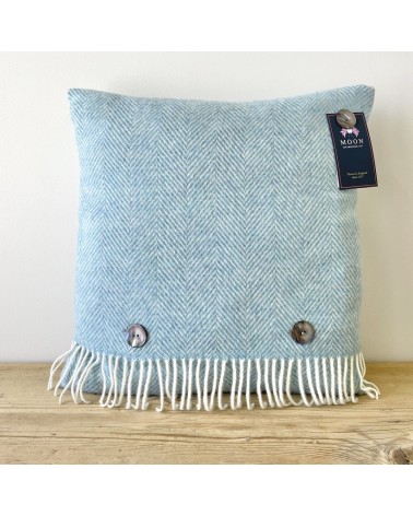 HERRINGBONE Aqua - Sofa Cushion Bronte by Moon best throw pillows sofa cushions covers decorative