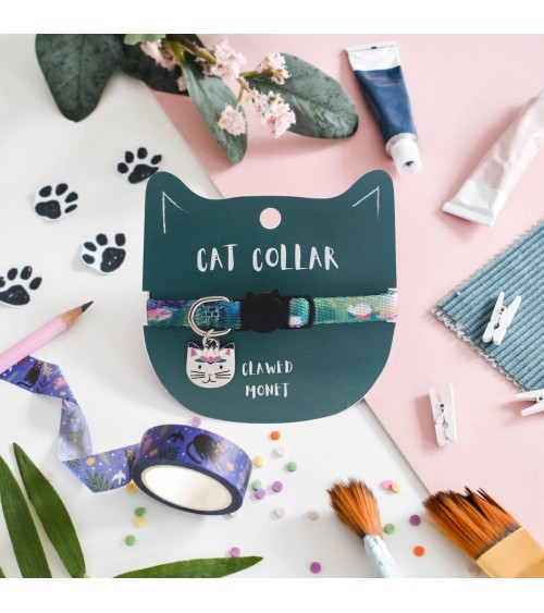 Cat Collar - Clawed Monet Niaski original gift idea switzerland