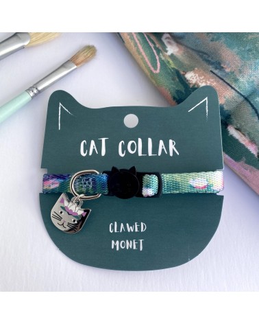 Cat Collar - Clawed Monet Niaski original gift idea switzerland