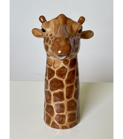 Water Jug - Giraffe Quail Ceramics carafe jug glass design