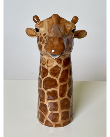 Water Jug - Giraffe Quail Ceramics carafe jug glass design