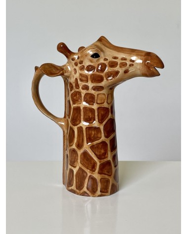 Water Jug - Giraffe Quail Ceramics carafe jug glass design