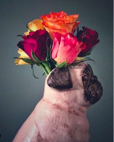 Large Flower Vase - Fawn Pug Quail Ceramics table flower living room vase kitatori switzerland