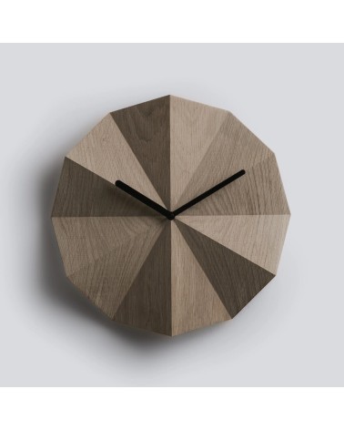 Delta Clock Quercia affumicata - Orologio da parete Lawa Design da muro orologi moderno tavolo particolari bellissimi design