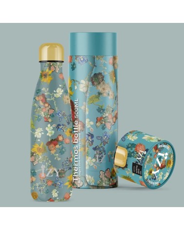 van Goghs Blumenmuster - Thermo Trinkflasche IZY Bottles trink thermos flaschen wasserflaschen sport kaufen