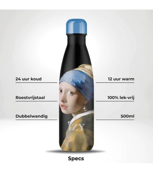 Das Mädchen mit dem Perlenohrgehänge - Thermo Trinkflasche IZY Bottles trink thermos flaschen wasserflaschen sport kaufen