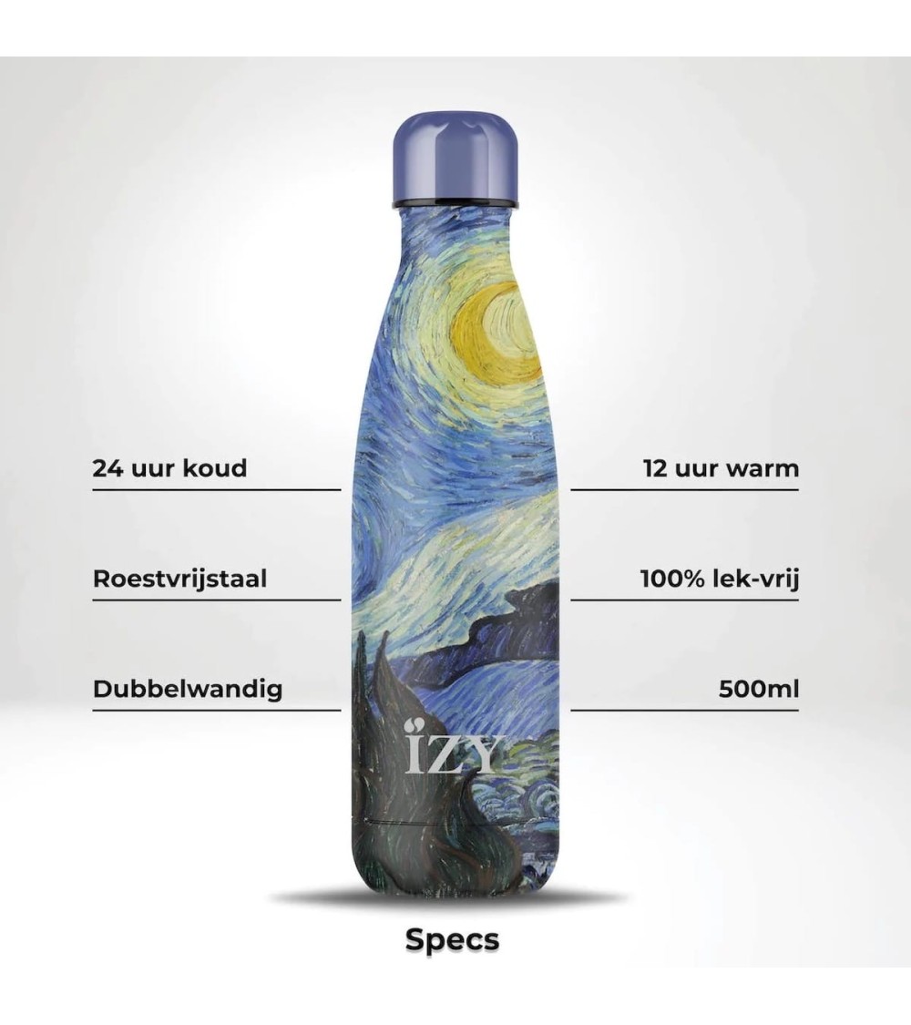 Sternennacht von Vincent van Gogh - Thermo Trinkflasche IZY Bottles trink thermos flaschen wasserflaschen sport kaufen