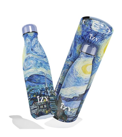 Sternennacht von Vincent van Gogh - Thermo Trinkflasche IZY Bottles trink thermos flaschen wasserflaschen sport kaufen