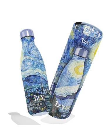 La nuit étoilée de Vincent van Gogh - Gourde Isotherme IZY Bottles gourde sport metal d eau aluminium thé design