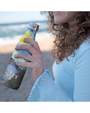 Sternennacht von Vincent van Gogh - Thermo Trinkflasche IZY Bottles trink thermos flaschen wasserflaschen sport kaufen