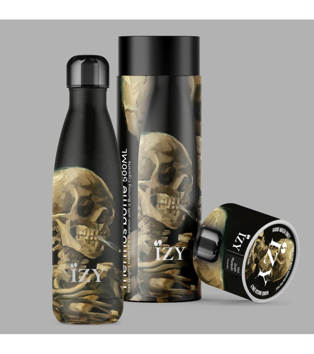 Head of a skeleton - van Gogh - Thermo Flask IZY Bottles best water bottle