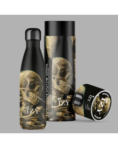 Head of a skeleton - van Gogh - Thermo Flask IZY Bottles best water bottle