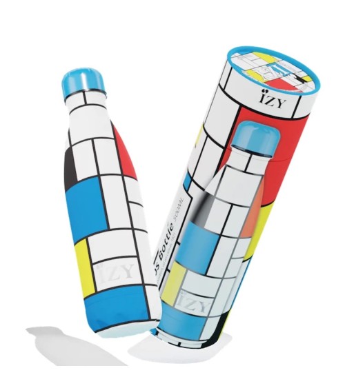 Komposition von Piet Mondrian - Thermo Trinkflasche 500 ml IZY Bottles trink thermos flaschen wasserflaschen sport kaufen