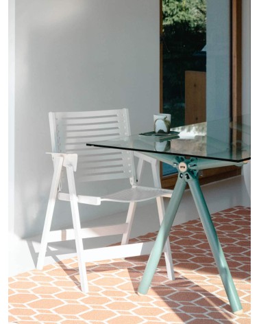 REX Chair by Niko Kralj - Sedia vintage pieghevole in legno kitatori mobili Oggetto di design vintage svizzera