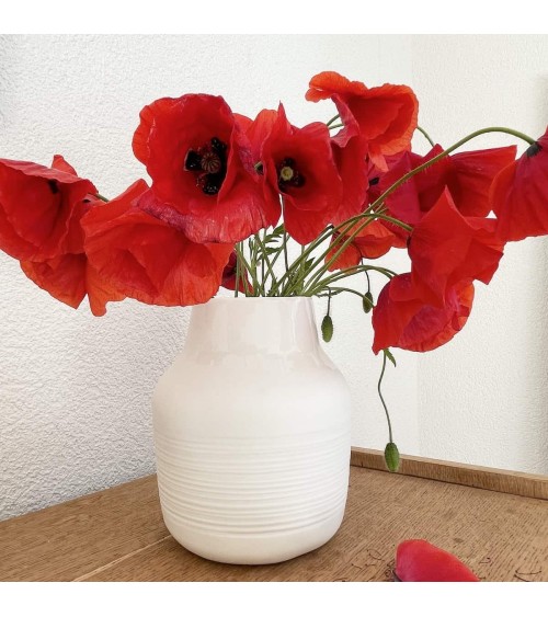 Korneel - Vase à fleurs en porcelaine Keramiek van Sophie design fleur décoratif original kitatori suisse
