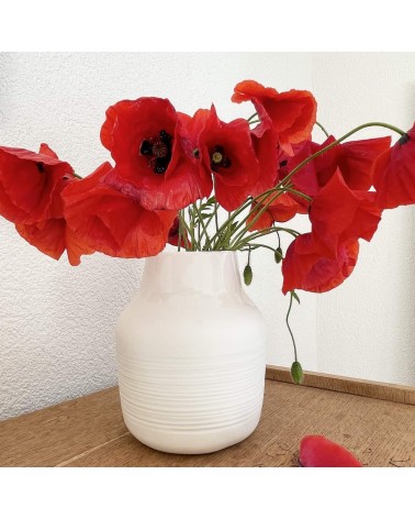 Korneel - Blume Vase aus Porzellan Keramiek van Sophie Socke lustige Damen Herren farbige coole socken mit motiv kaufen