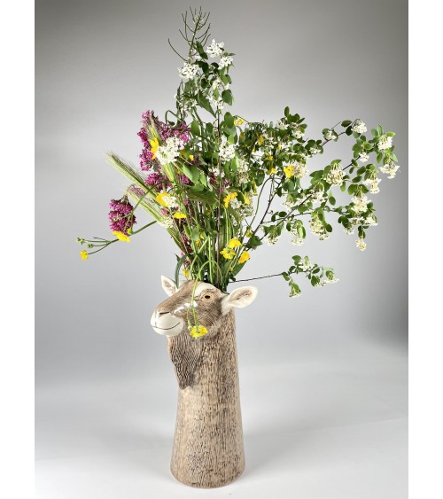 Toggenburg Goat - Flower Vase Quail Ceramics Quail Ceramics table flower living room vase kitatori switzerland