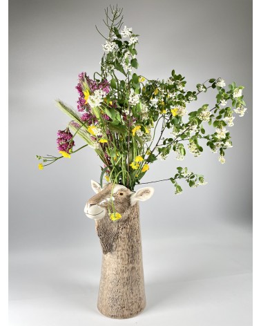 Toggenburg Goat - Flower Vase Quail Ceramics Quail Ceramics table flower living room vase kitatori switzerland