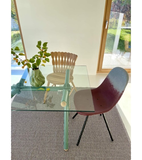 CLAVEX 68.0 Rivière - Designer Tisch aus Glas - AUSSTELLUNGSMODELL