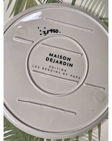 Porcelain Plate - Limited Edition Les Béguins by Pupa Maison Dejardin