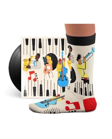 Jazz It Up - Socks Sock affairs - Music collection funny crazy cute cool best pop socks for women men