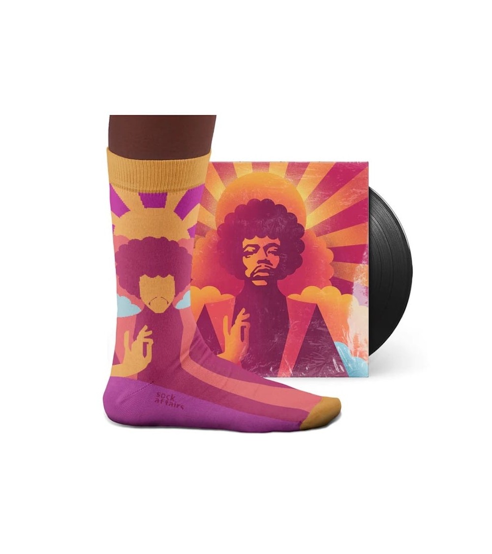 Trippy Guitars - Socks Sock affairs - Music collection funny crazy cute cool best pop socks for women men