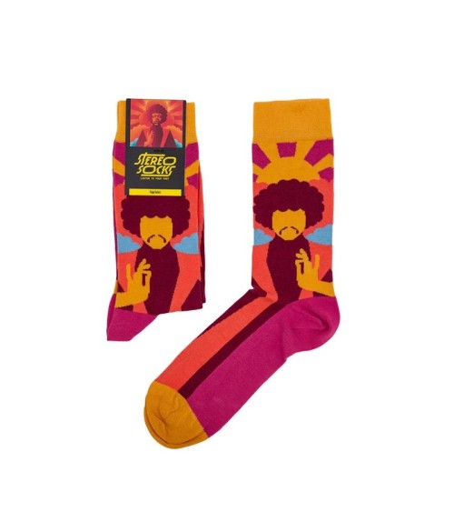 Trippy Guitars - Chaussettes Sock Affairs jolies pour femme originales pour homme chausset rigolotes drole Suisse