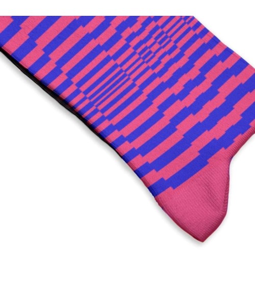 Op Art - Chaussettes originales Curator Socks jolies pour femme originales pour homme chausset rigolotes drole Suisse