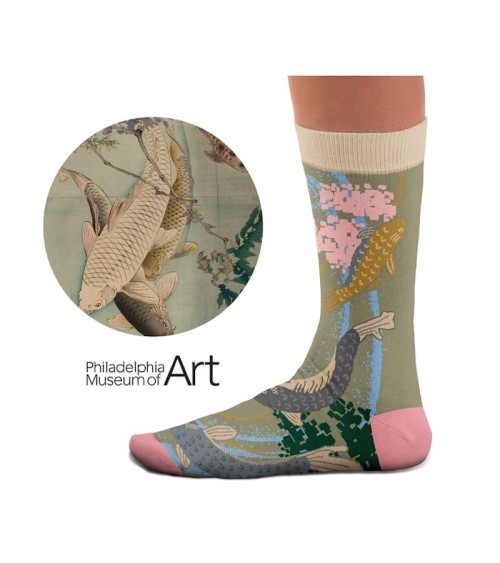 Socken - Carps Swimming Curator Socks socke kuschelsocken für damen lustig herren farbige coole socken