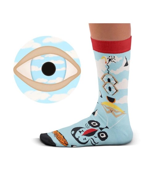 Surrealismus - Lustige Socken Curator Socks Socke lustige Damen Herren farbige coole socken mit motiv kaufen
