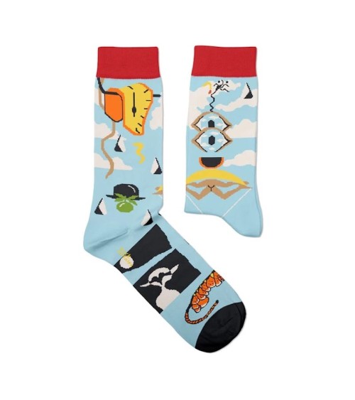 Surréalisme - Chaussettes fantaisie Curator Socks calendrier de l avent chaussettes jolies chausset pour homme femme fantaisi...