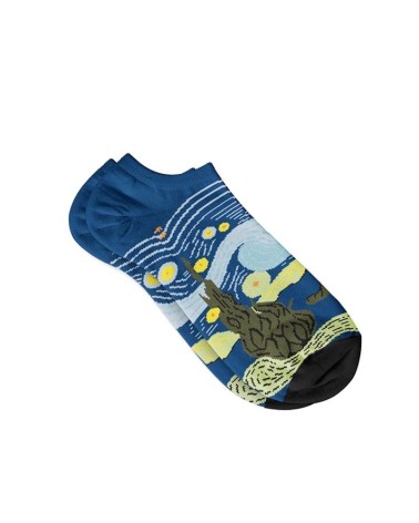 Calzini bassi - Notte stellata di Vincent van Gogh Curator Socks calze da uomo per donna divertenti simpatici particolari