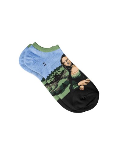 Low Socks - Mona Lisa Curator Socks funny crazy cute cool best pop socks for women men