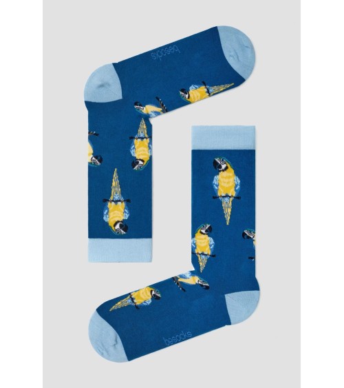 Chaussettes BeParrot - Bleu Besocks calendrier de l avent chaussettes jolies chausset pour homme femme fantaisie drole origin...