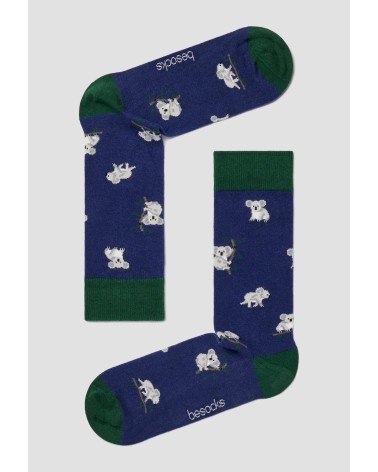 Socken - Be Koala - Marineblau Besocks socke kuschelsocken für damen lustig herren farbige coole socken