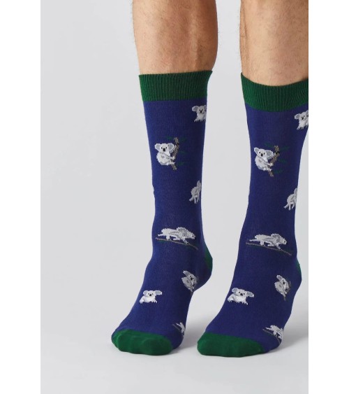 Socks Be Koala - Navy Blue Besocks funny crazy cute cool best pop socks for women men