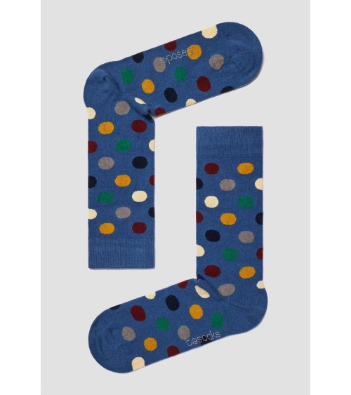 Chaussettes BePolkadots - Bleu Besocks jolies pour femme originales pour homme chausset rigolotes drole Suisse