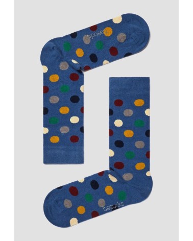Chaussettes BePolkadots - Bleu Besocks jolies pour femme originales pour homme chausset rigolotes drole Suisse