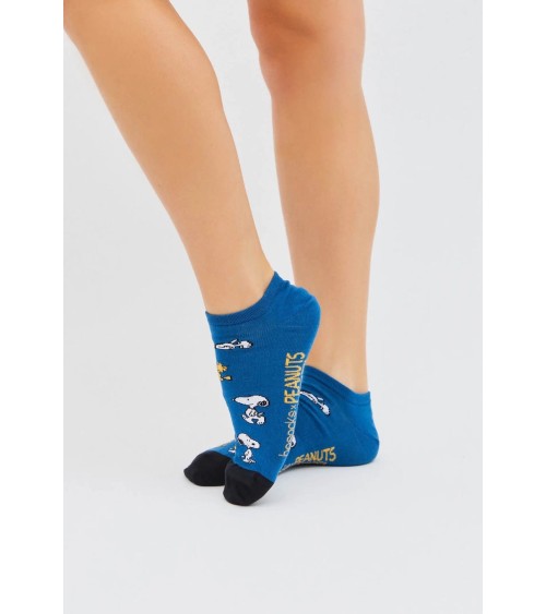 Socquettes - Be Snoopy - Bleu Besocks jolies chausset pour homme femme fantaisie drole originales