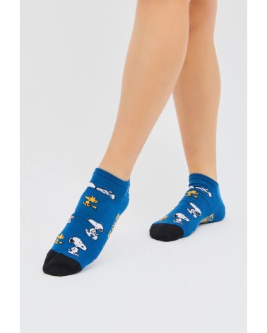 Socquettes - Be Snoopy - Bleu Besocks jolies pour femme originales pour homme chausset rigolotes drole Suisse