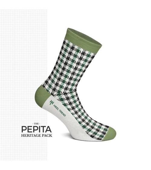 Chaussettes - Pepita Heritage Pack Heel Tread jolies chausset pour homme femme fantaisie drole originales