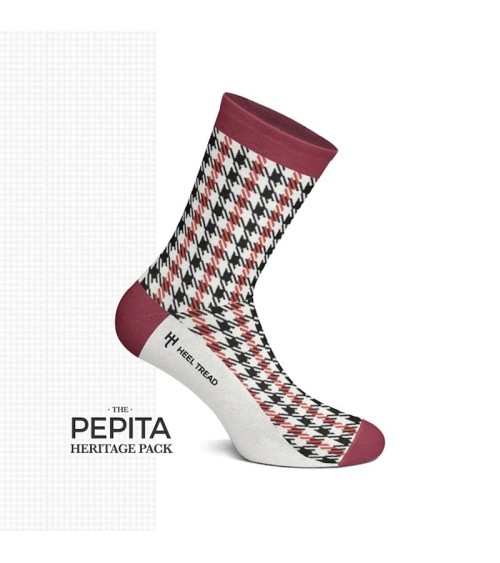 Socken - Pepita Heritage Pack Heel Tread socke kuschelsocken für damen lustig herren farbige coole socken