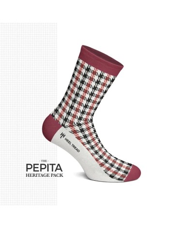 Chaussettes - Pepita Heritage Pack Heel Tread jolies chausset pour homme femme fantaisie drole originales