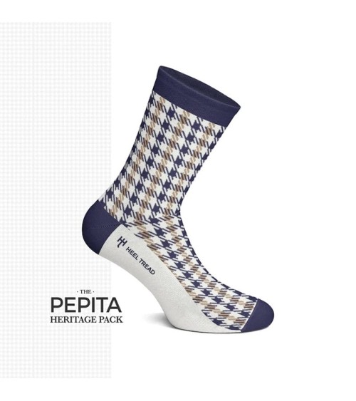 Chaussettes - Pepita Heritage Pack Heel Tread jolies chausset pour homme femme fantaisie drole originales