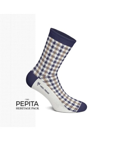 Chaussettes - Pepita Heritage Pack Heel Tread jolies chausset pour homme femme fantaisie drole originales