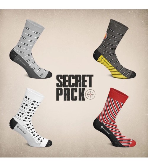 Socken - Secret Pack Heel Tread Socke lustige Damen Herren farbige coole socken mit motiv kaufen